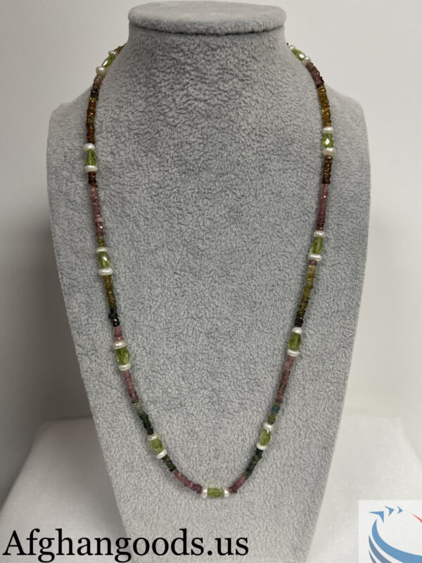 Tourmaline and Peridot Necklace #030
