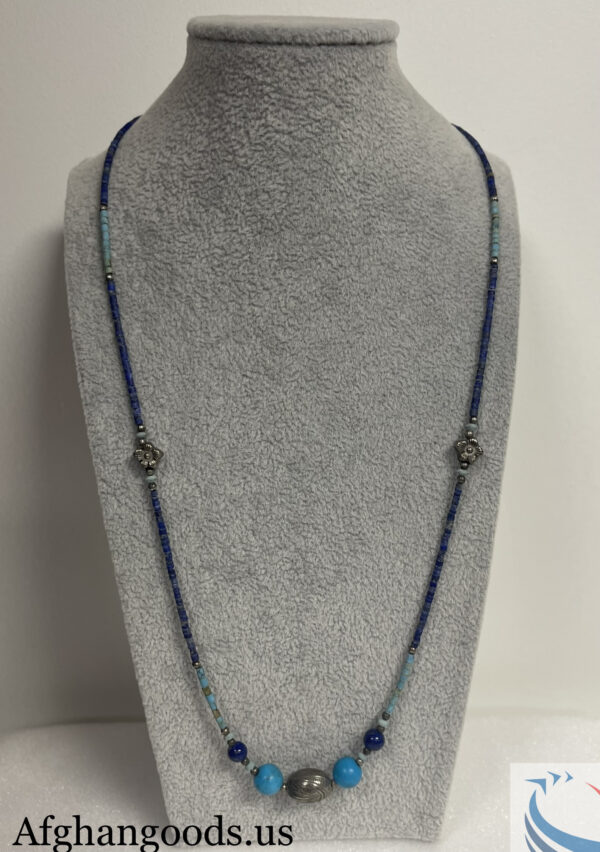 Lapis and turquoise necklace #019