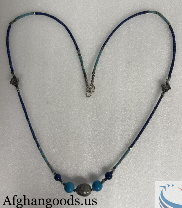 Lapis and turquoise necklace #019 - Image 2