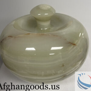 Green Onyx Bowl Handcarevd #016