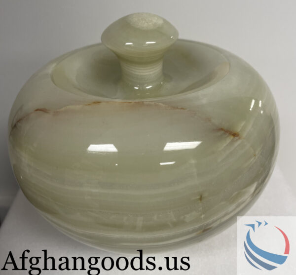 Green Onyx Bowl Handcarevd #016