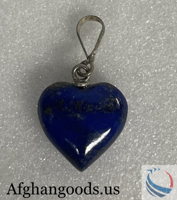 Lapis Heart Necklace #022 - Image 2